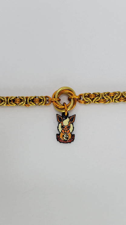 Eeveelution Day Collar - Fire Type 8.5"