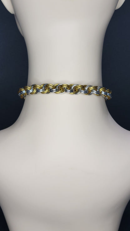 Double Spiral Rope Chain Choker